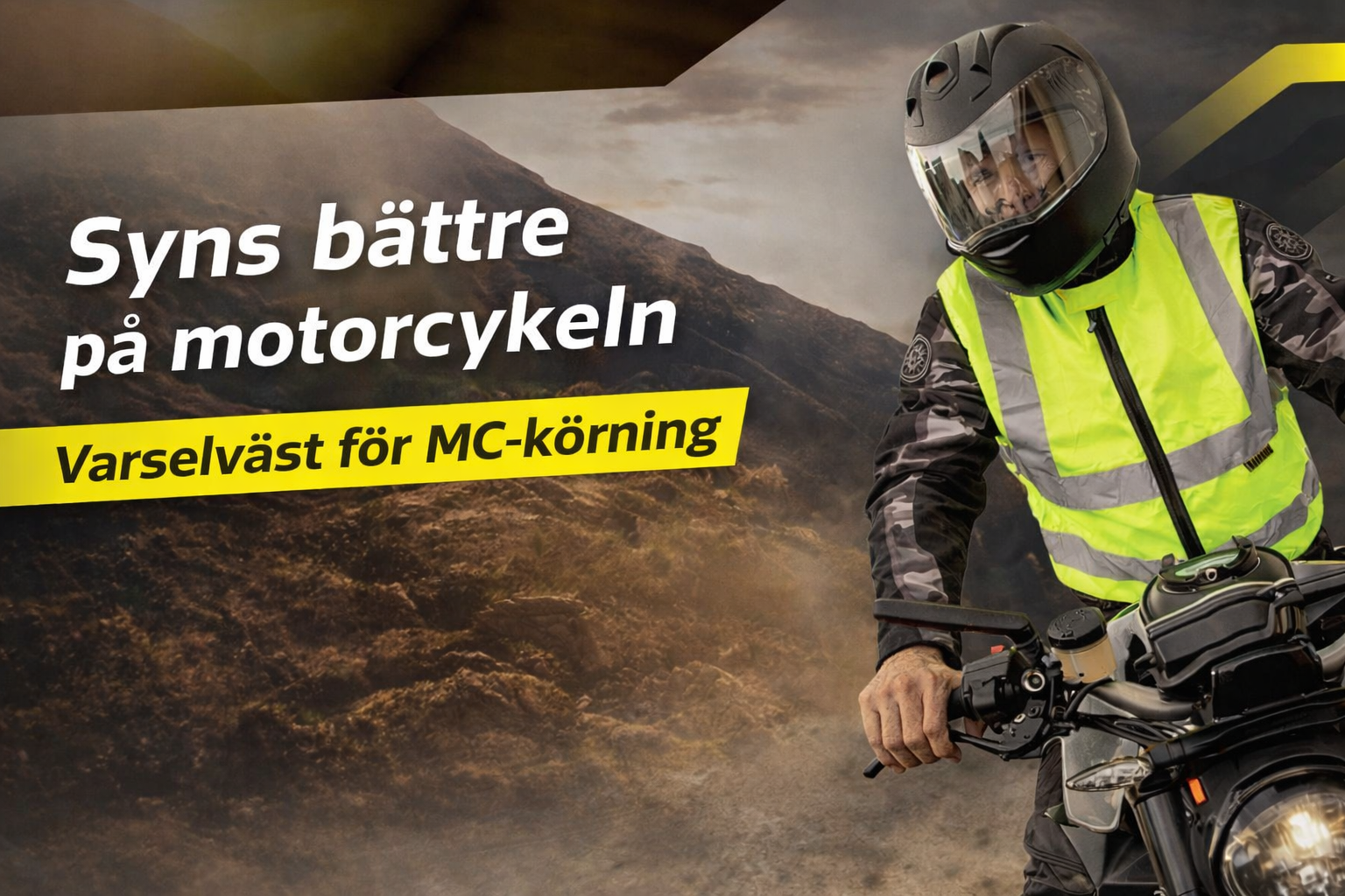 Syns bättre på motorcykeln – en smart produkt för både säkerhet och profilering
