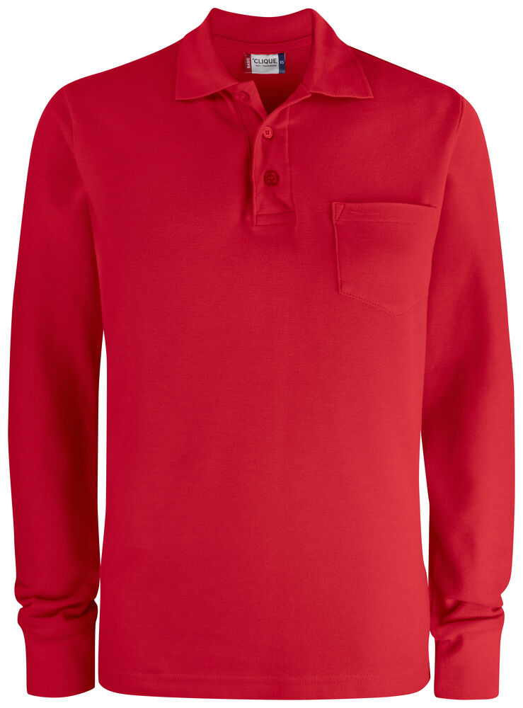 Basic Polo Pocket L/S – Clique