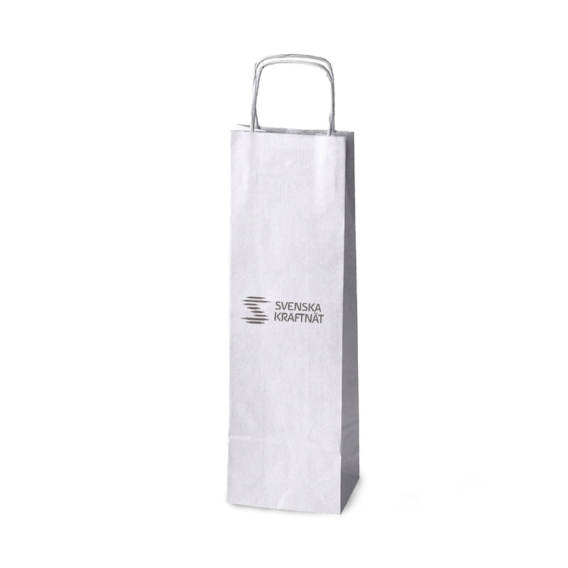 Vin- Champagnepåse i vitt kraftpapper – Profileproduction