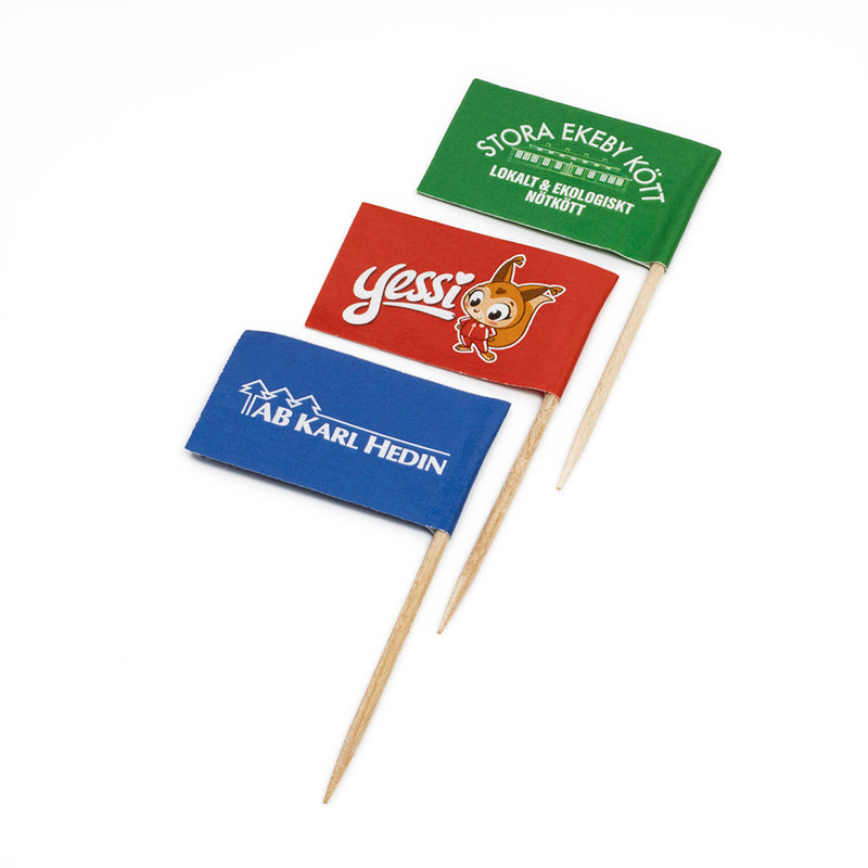 Cocktailflaggor - 65mm bambusticka – Profileproduction