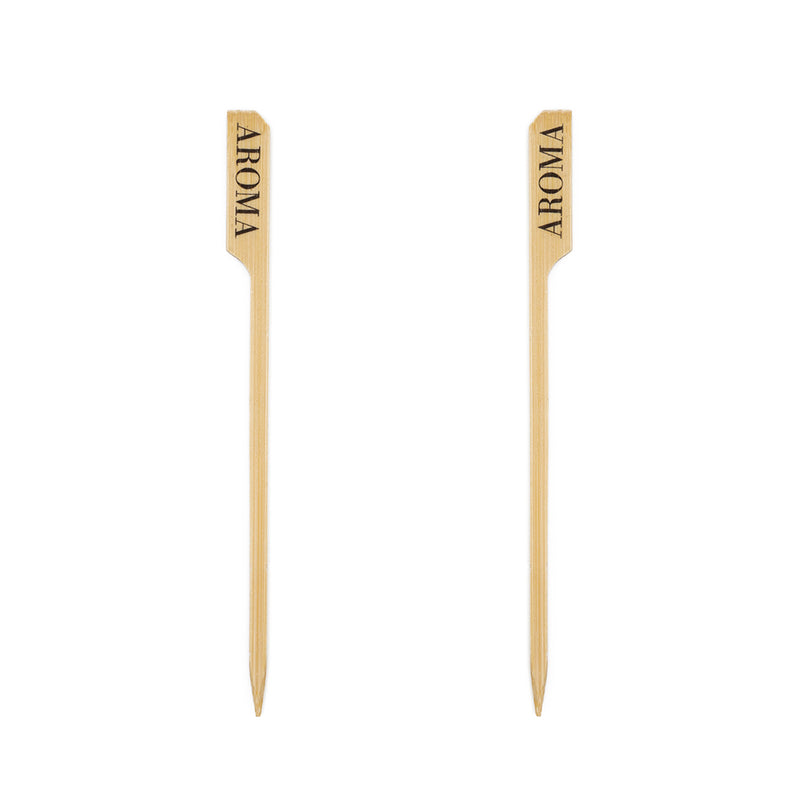 Träspett för plockmat med eget tryck 12 cm – Profileproduction