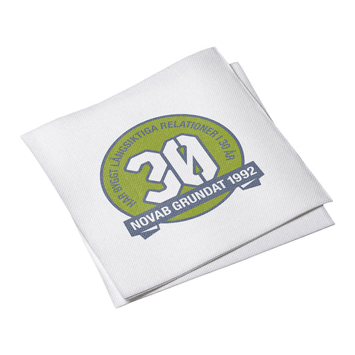 Lunchservetter Vit, Airlaid, CMYK inklusive 4-färgstryck - 33x33cm – Profileproduction