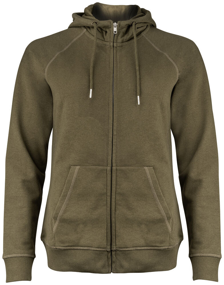 Raglan Fullzip Hoodie Women – Clear Collar