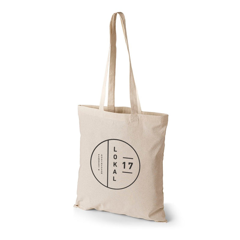 Bomullskasse i naturbomull i storlek 38x42cm – Profileproduction