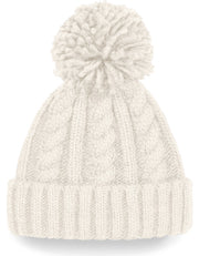 Beechfield B480 Cable Knit Melange Beanie – leverantörens modellbild