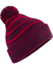 Beechfield B476 Team Stripe Beanie – leverantörens modellbild