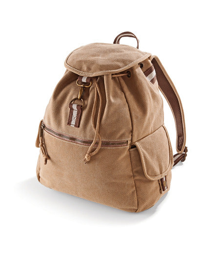 Vintage Canvas Backpack – Sahara