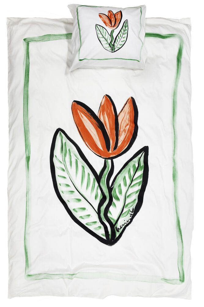 Tulip Satin – Kosta Linnewäfveri