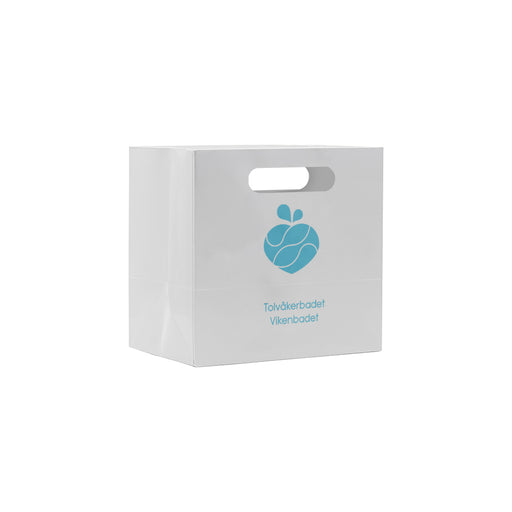 Papperspåsar DELUXE stansade handtag 24+09x24cm – Profileproduction