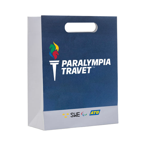 Papperspåsar DELUXE stansade handtag 31+12x41cm – Profileproduction