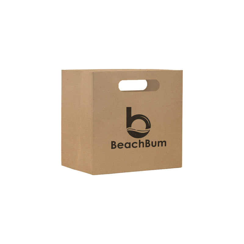 Papperspåsar DELUXE stansade handtag 24+09x24cm Brun – Profileproduction