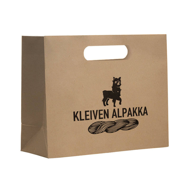 Papperspåsar DELUXE stansade handtag 48+15x40cm Brun – Profileproduction