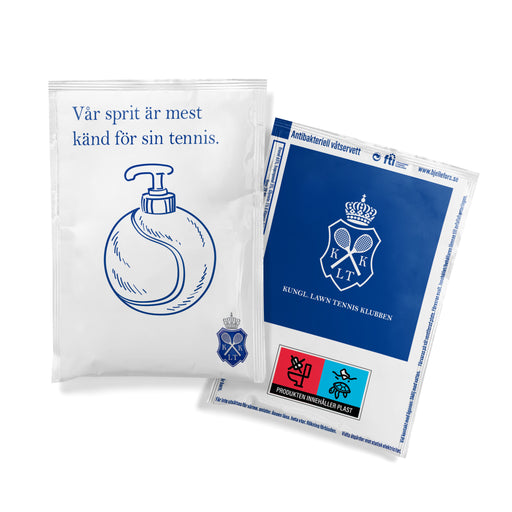 Alkoholservetter singlepack 6x8 cm - Flexotryck – Profileproduction