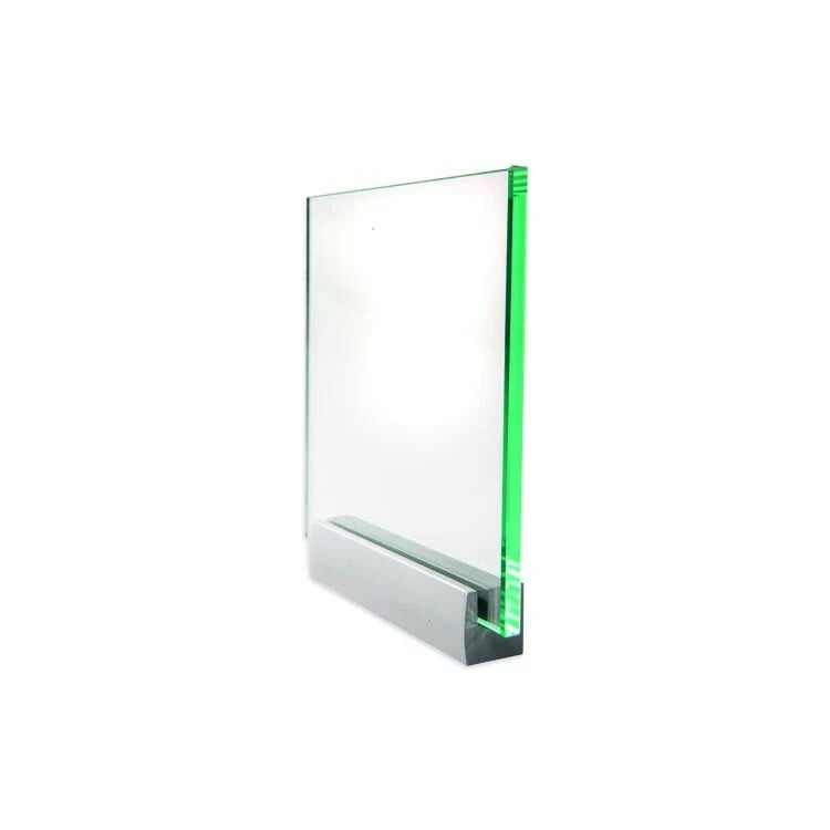 150x150mm 8mm Glasskylt med 1st profil