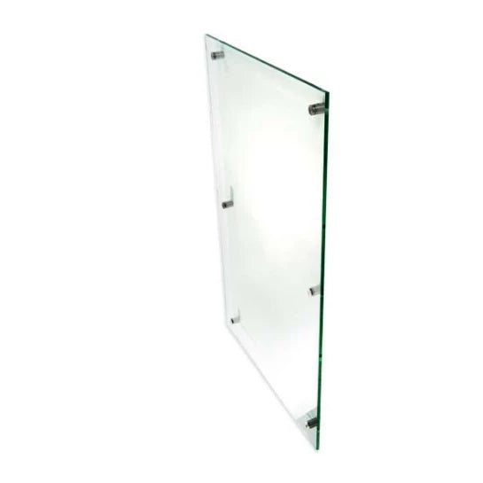 8mm Glasskylt med 6st distanser