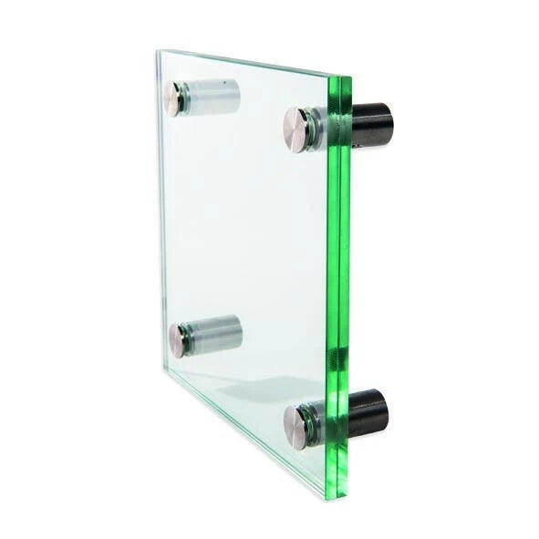4mm Glasskylt samt 4st fästen