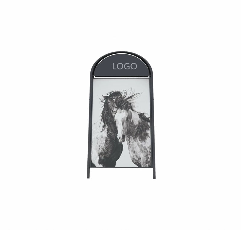 Gatupratare Topsign 50x70 svart