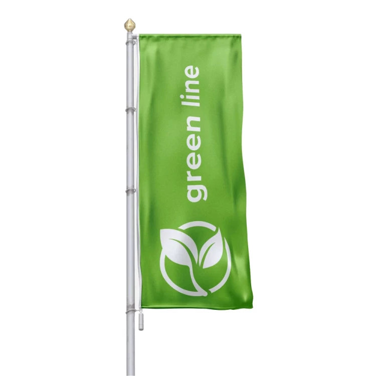 160g RPET (Green Line) Stående flagga 150x400cm