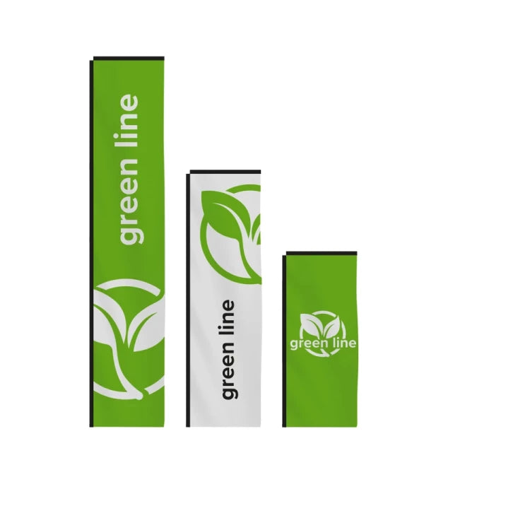 Beachflagga H-shape (Green Line RPET)
