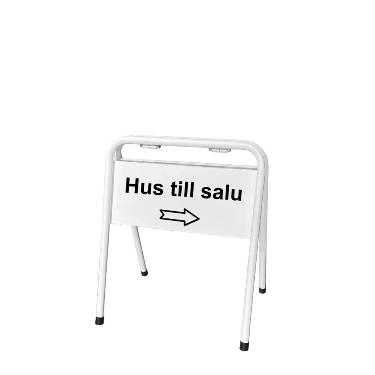 Gatupratare Visningsskylt Vit