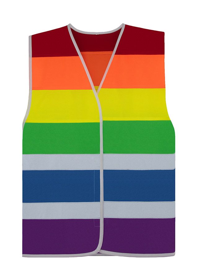 Reflexväst “Pride“ - Regnbåge - CO2 Neutral