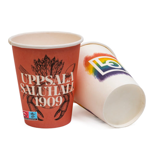 Pappersmuggar enkelvägg 8oz/24cl – Profileproduction