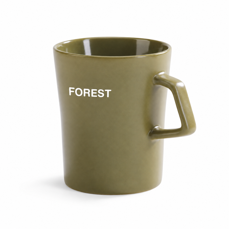 Stengodsmugg Forest 30 cl – grön