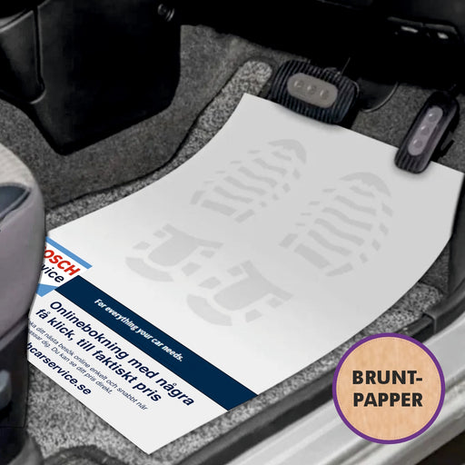 Mattskydd med tryck - Obestruket brunt papper – Profileproduction