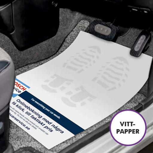 Mattskydd med tryck - Obestruket vitt papper – Profileproduction