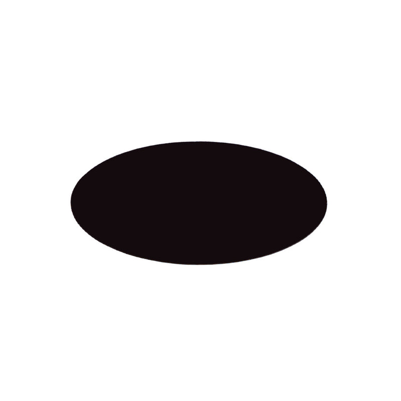 Arninge oval namnbricka i plast 29 × 60 mm – Svart