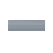 Vallentuna rektangulär namnbricka i plast 21 × 70 mm – Silver