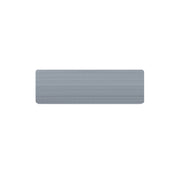 Rimbo rektangulär namnbricka i plast 18 × 60 mm – Silver