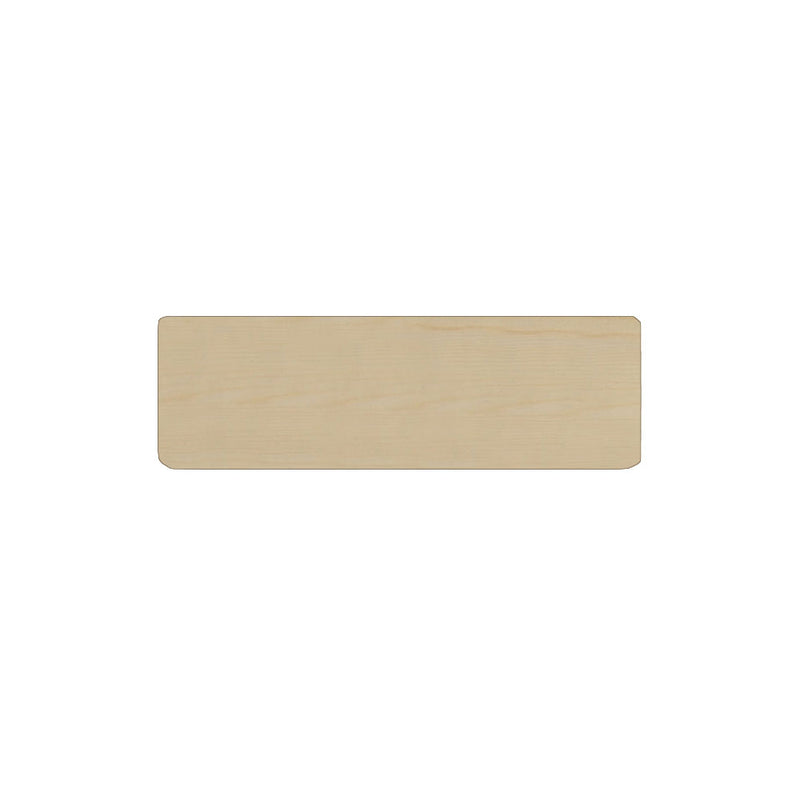 Rimbo rektangulär namnbricka i trä 18 × 60 mm