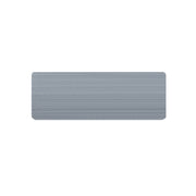 Rydbo rektangulär namnbricka i plast 25 × 69 mm – Silver
