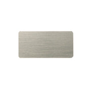 Runö rektangulär namnbricka i metall 30 × 60 mm – Silver