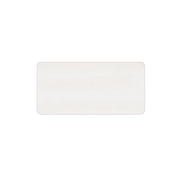 Runö rektangulär namnbricka i metall 30 × 60 mm – Vit