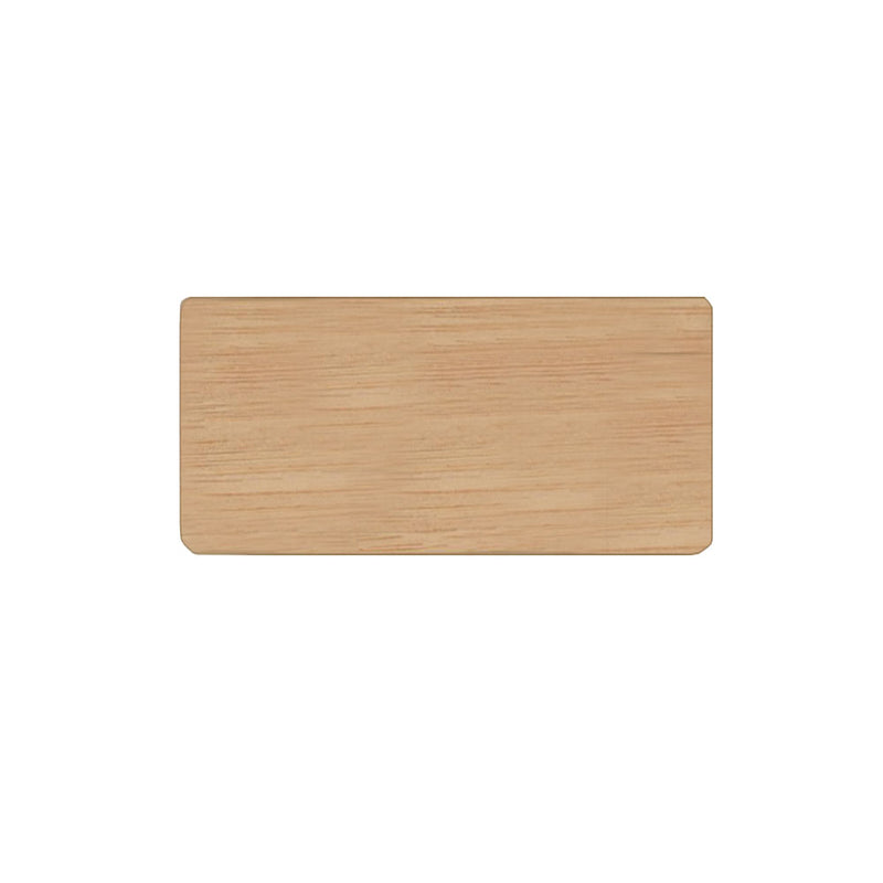 Runö rektangulär namnbricka i trä 30 × 60 mm
