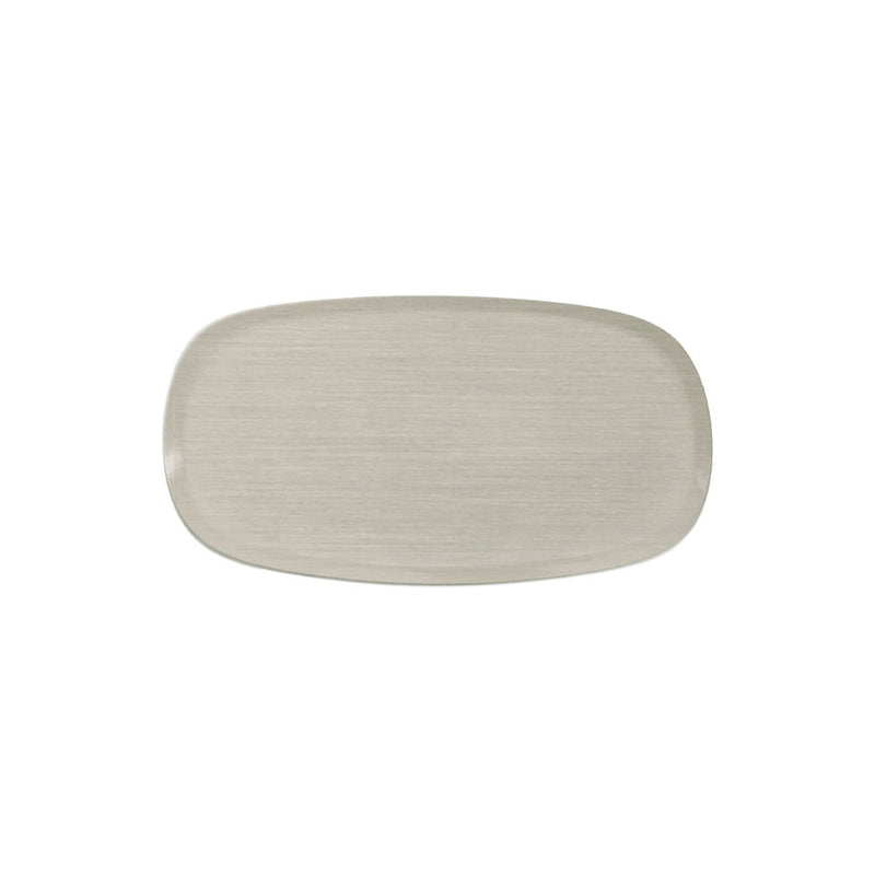 Tibble TV-formad namnbricka i metall 32 × 63 mm – Silver