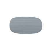 Tibble TV-formad namnbricka i plast 32 × 63 mm – Silver