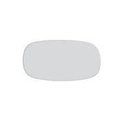 Tibble TV-formad namnbricka i plast 32 × 63 mm – Vit