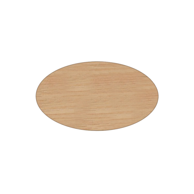 Ormsta oval namnbricka i trä 34 × 59 mm – Bambu