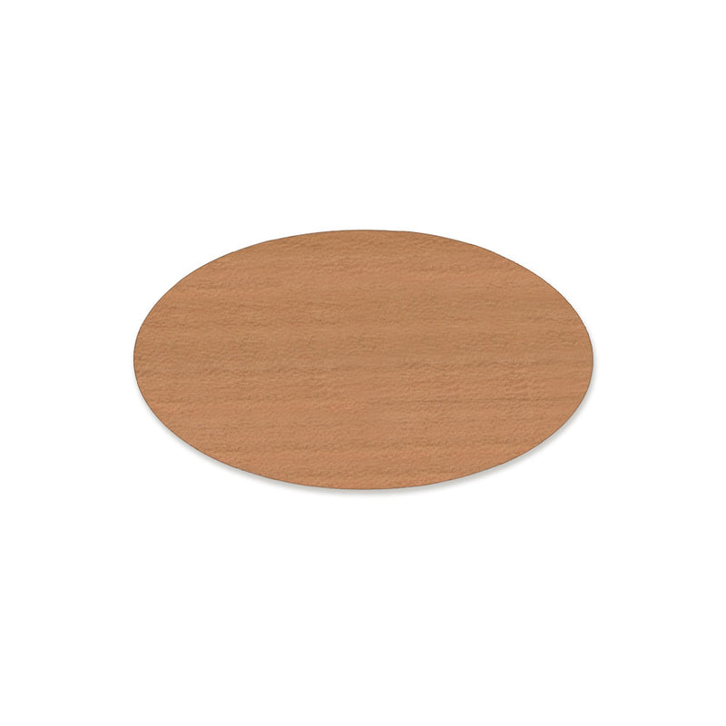 Ormsta oval namnbricka i trä 34 × 59 mm – Körsbär