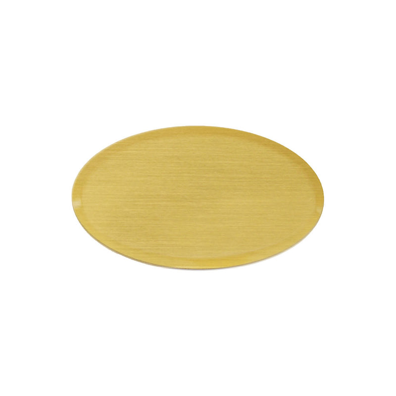 Ormsta oval namnbricka i metall 34 × 59 mm – Guld
