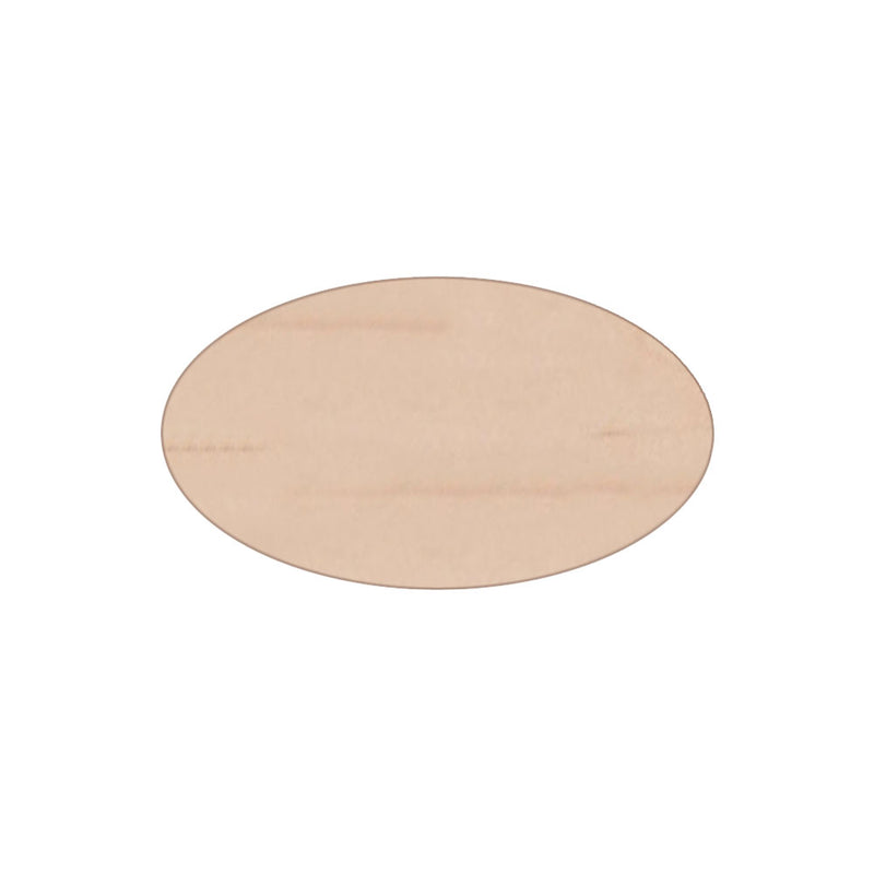 Ormsta oval namnbricka i trä 34 × 59 mm – Lönn