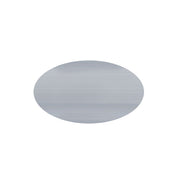 Ormsta oval namnbricka i plast 34 × 59 mm – Silver