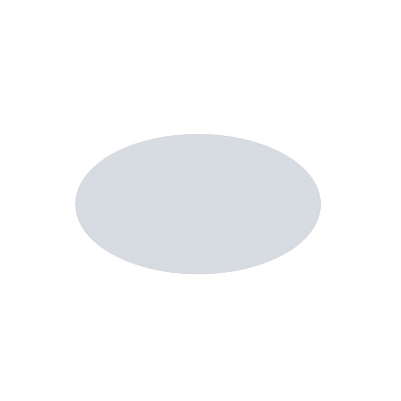 Ormsta oval namnbricka i plast 34 × 59 mm – Vit