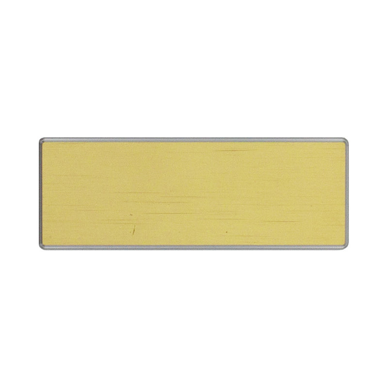 Venice rektangulär namnbricka i aluminium 25 × 69 mm