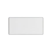 Konstantinopel rektangulär namnbricka i aluminium 30 × 60 mm – Silver