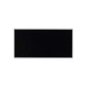 Konstantinopel rektangulär namnbricka i aluminium 30 × 60 mm – Svart
