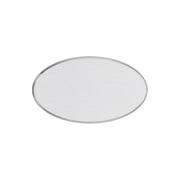 Paris oval namnbricka i aluminium 34 × 59 mm – Silver